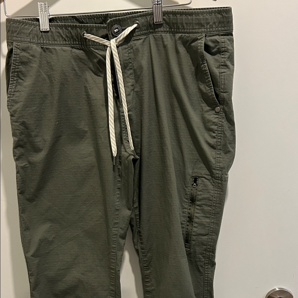 Viori Women's Olive Green Drawstring Pants